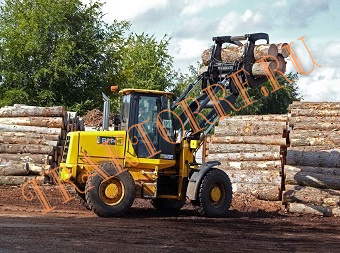 ТРАКТОР JCB 4CX + ЗАХВАТЫ ДЛЯ БРЕВЕН